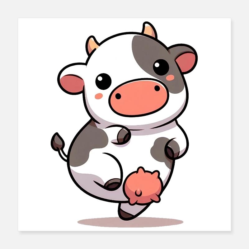 Vache Poster 40 x 40 cm