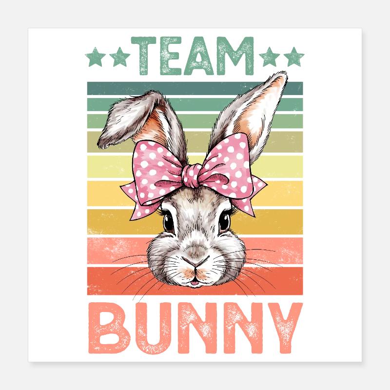 Lapin Lapin Poster 40 x 40 cm