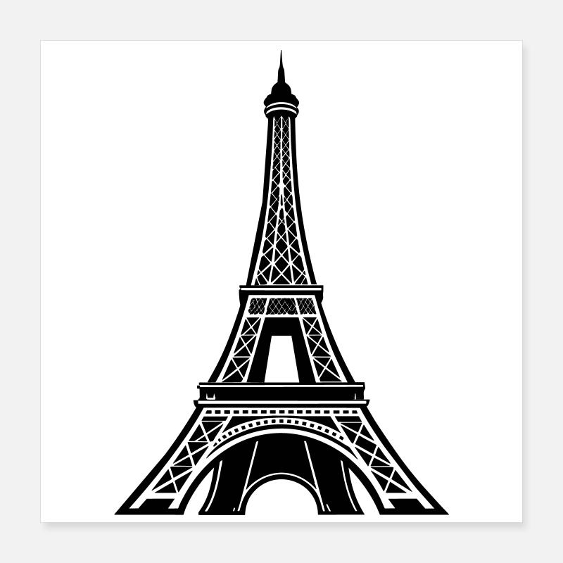 Tour Eiffel Paris Poster 40 x 40 cm