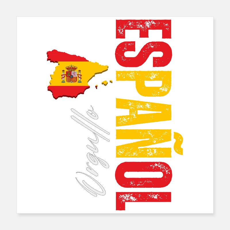 Spanish Pride, conception verticale Poster 40 x 40 cm