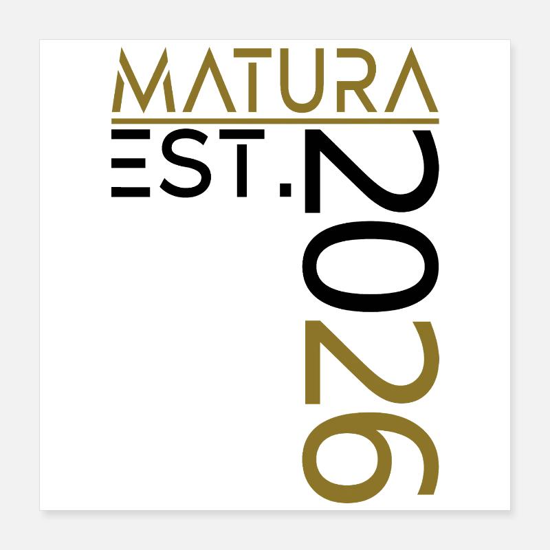 Maturité 2026 Poster 40 x 40 cm