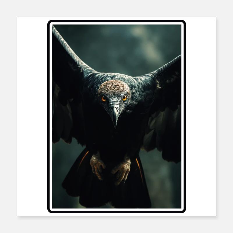 Vulture Poster 16" x 16" (40x40 cm)