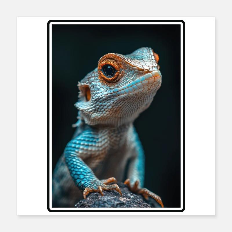 Lizards Lizard Poster 16" x 16" (40x40 cm)