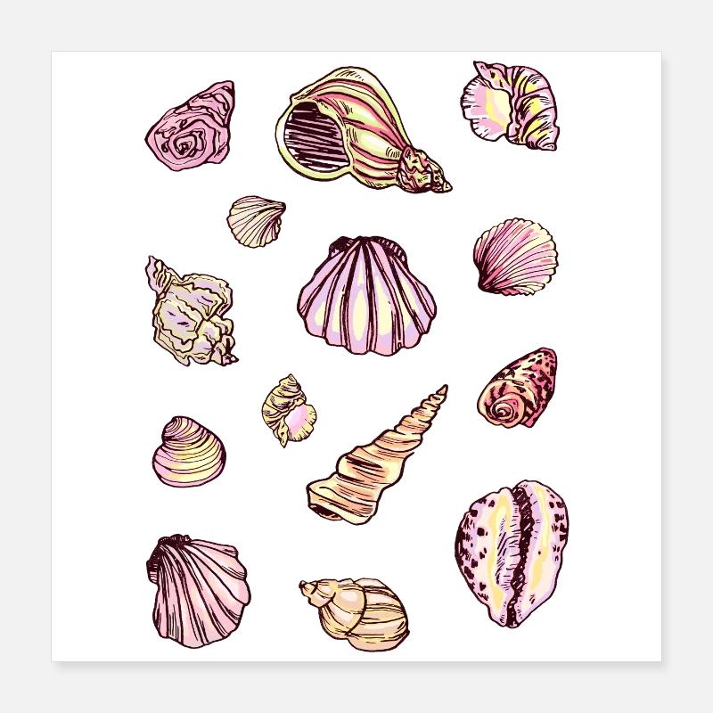 MOULES Poster 40 x 40 cm