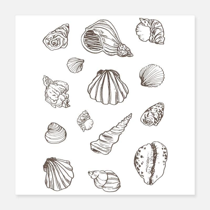 MOULES Poster 40 x 40 cm