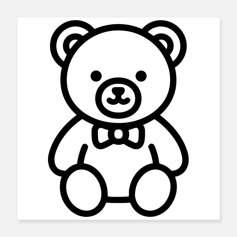 bear cub Poster 16" x 16" (40x40 cm)
