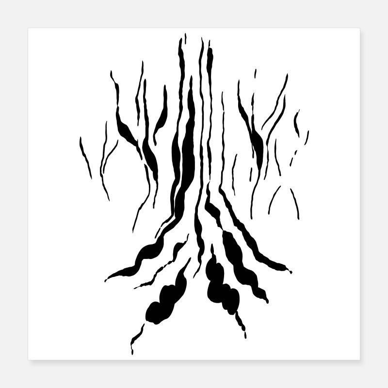 Magischer Wald Poster 40x40 cm