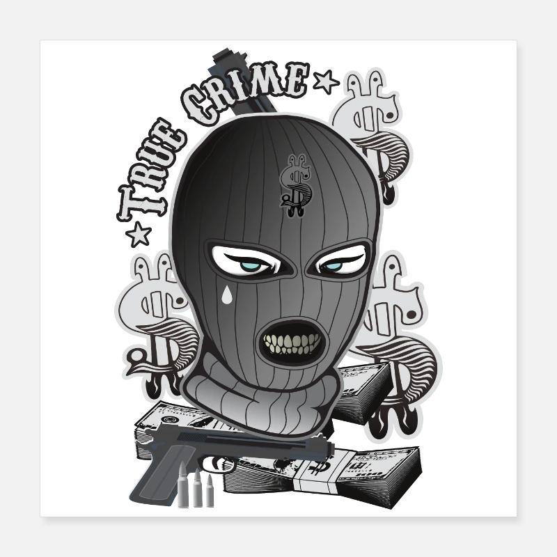 True crime Poster 16" x 16" (40x40 cm)