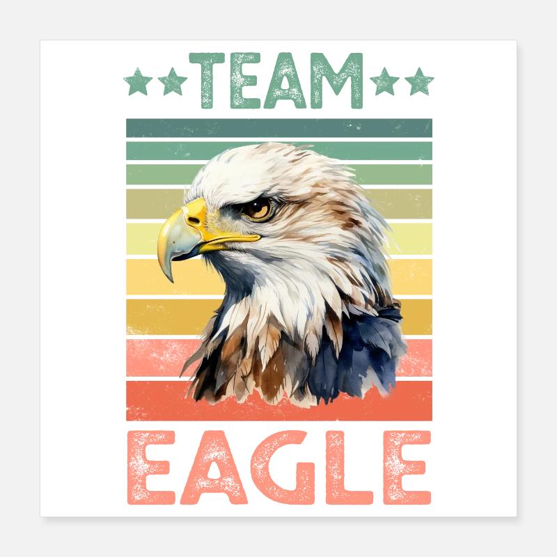 Adler Poster 40x40 cm
