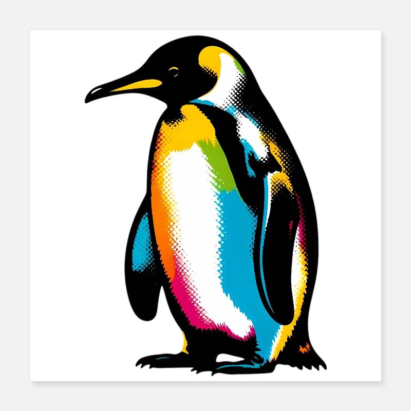 Pingouin Poster 40 x 40 cm