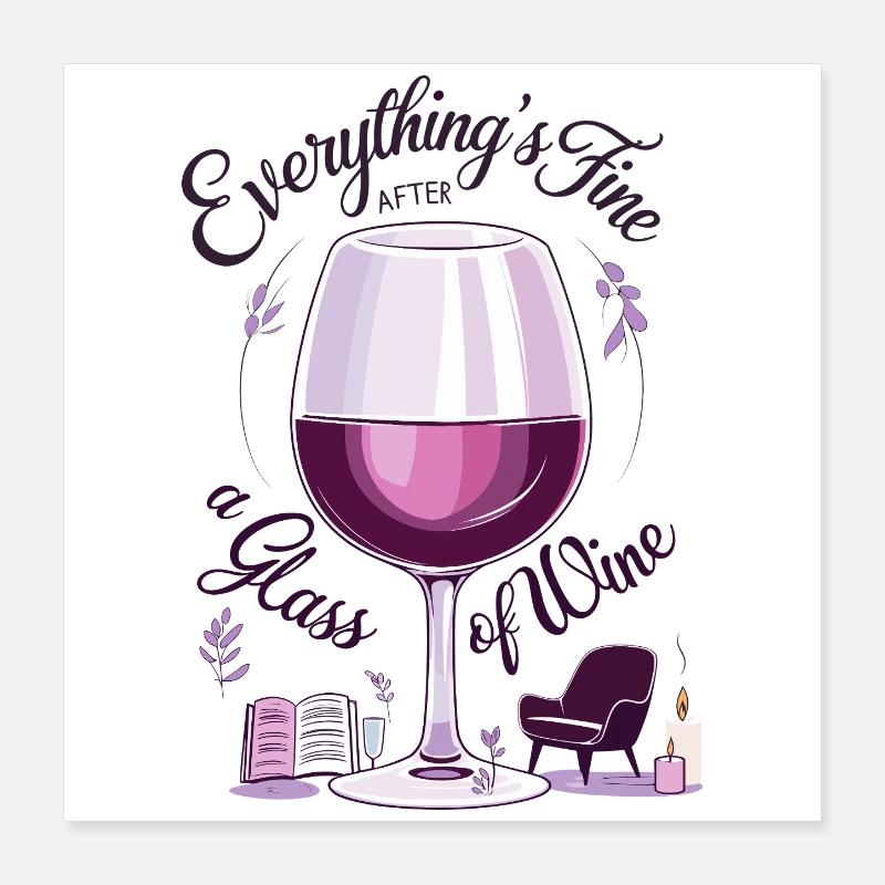 Wine enthusiasts Poster 16" x 16" (40x40 cm)