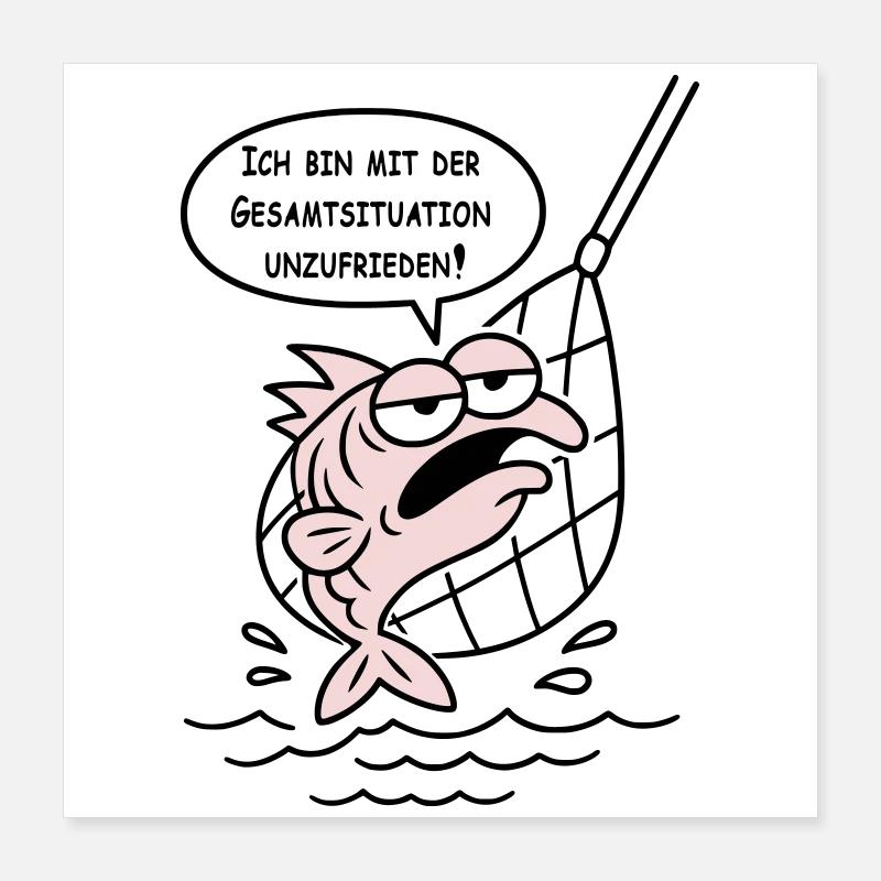Mit der Gesamtsituation unzufrieden! WUNSCHFARBEN! Poster 40x40 cm