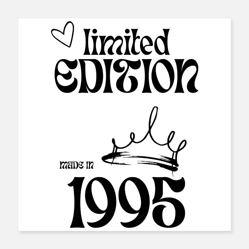 Édition limitée 1995 - 30 ans Poster 40 x 40 cm