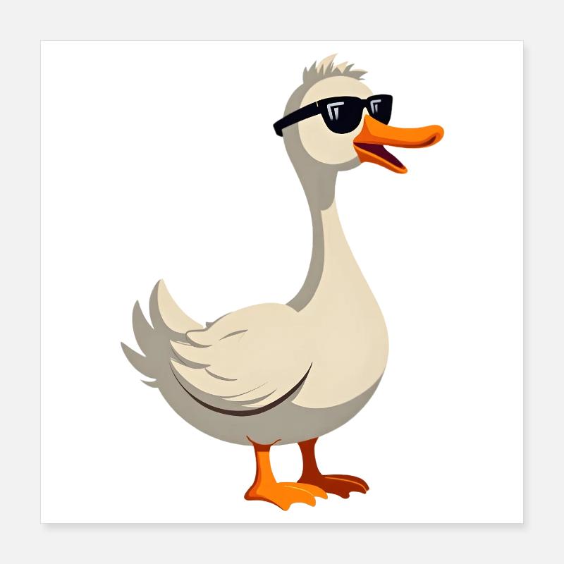 Cool goose Poster 16" x 16" (40x40 cm)
