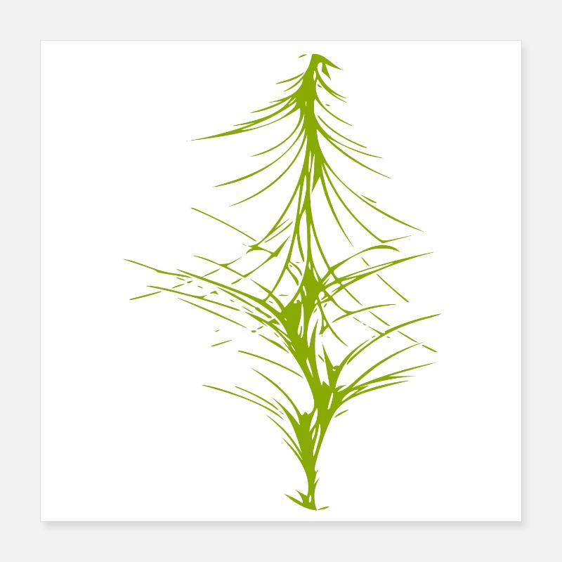 Abstract image / green / pattern / line Poster 16" x 16" (40x40 cm)
