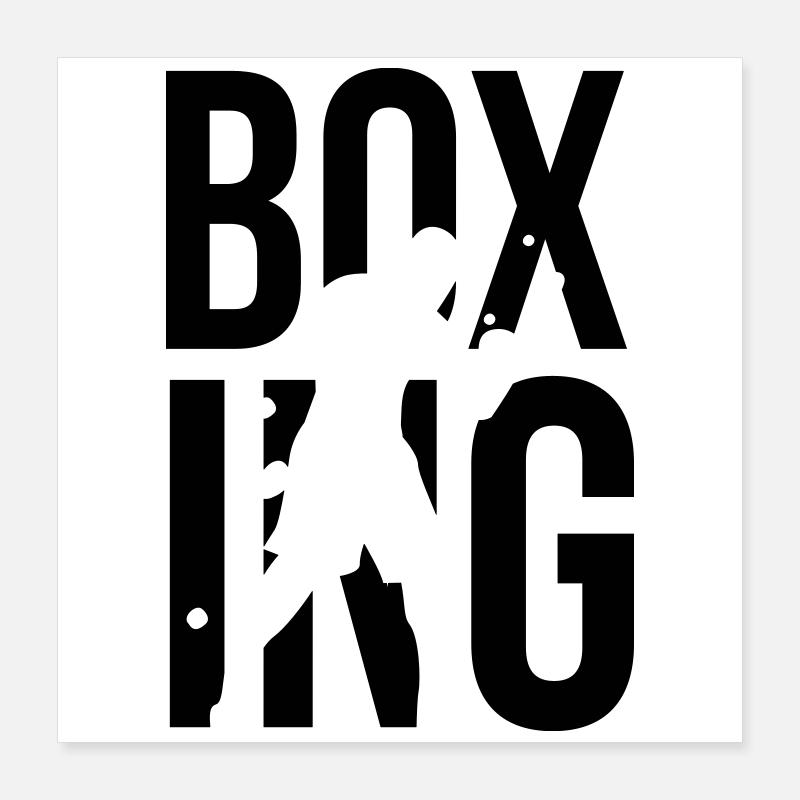 boxe Poster 40 x 40 cm