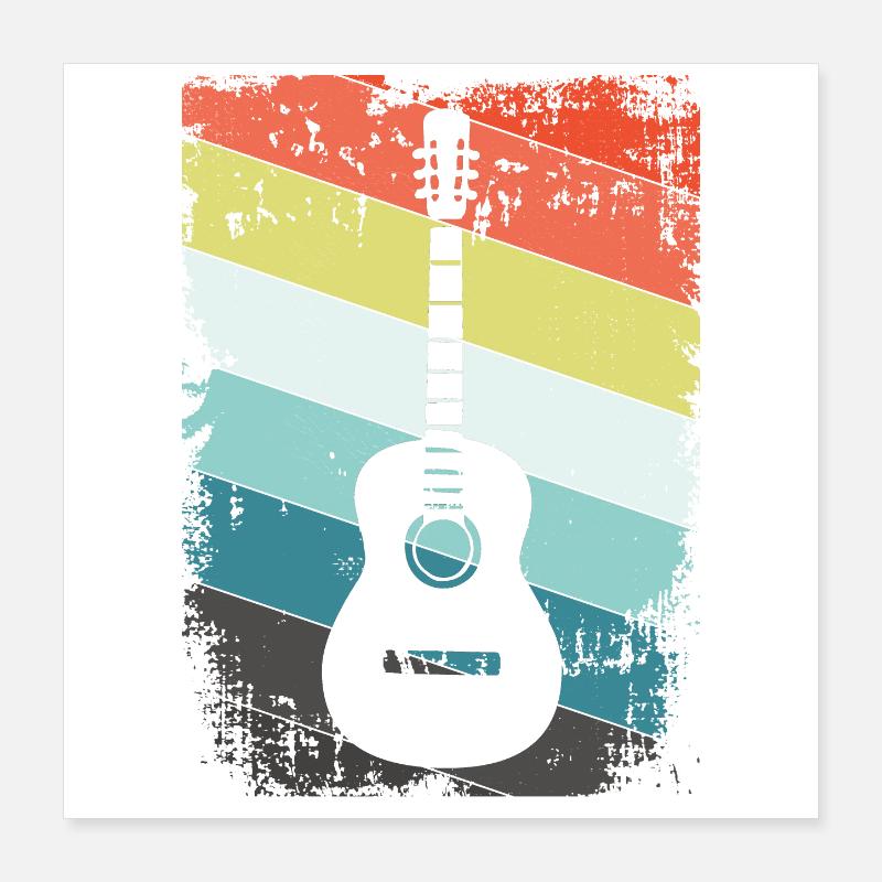 Gitarre Poster 40x40 cm