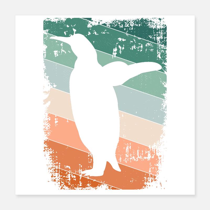 Penguin Penguins Poster 16" x 16" (40x40 cm)