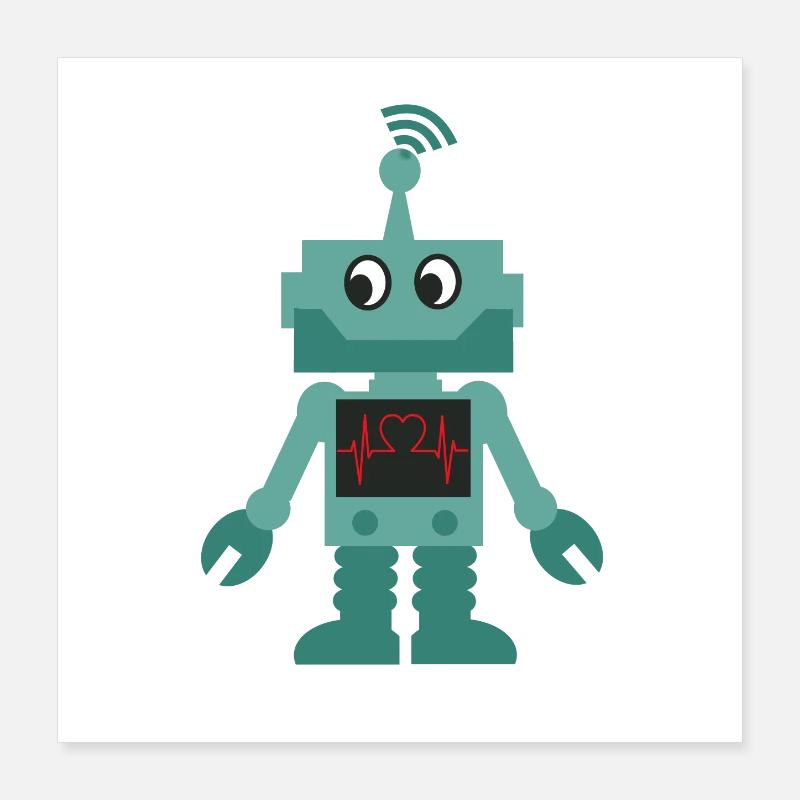 robot Poster 16" x 16" (40x40 cm)