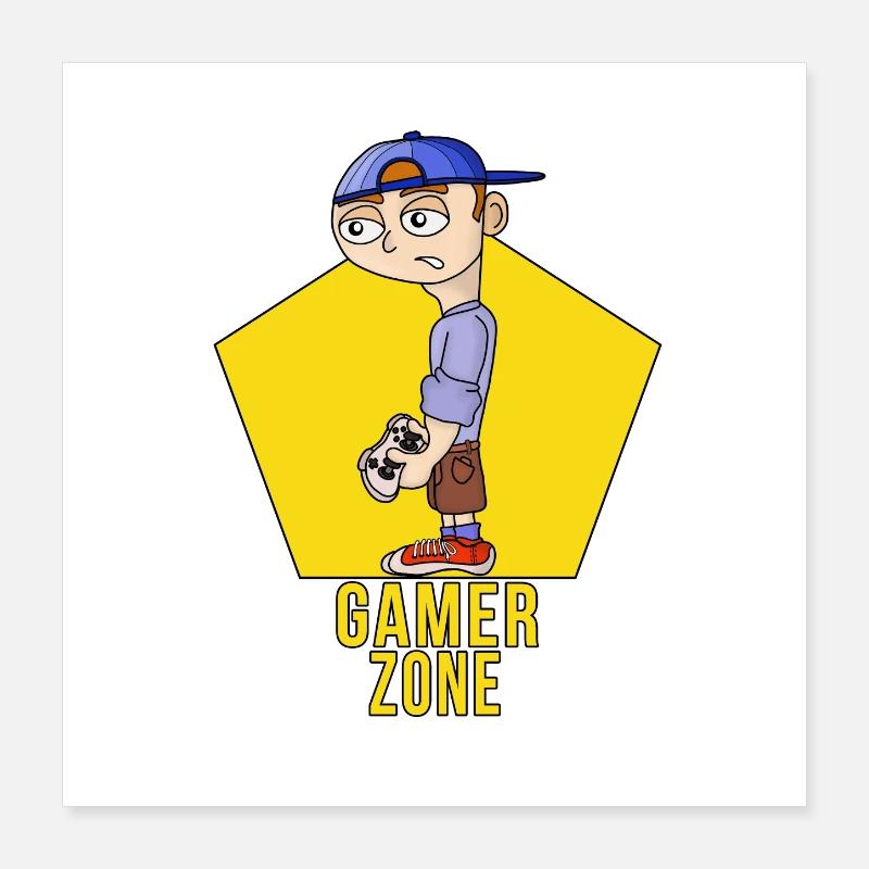 Zone des joueurs Poster 40 x 40 cm