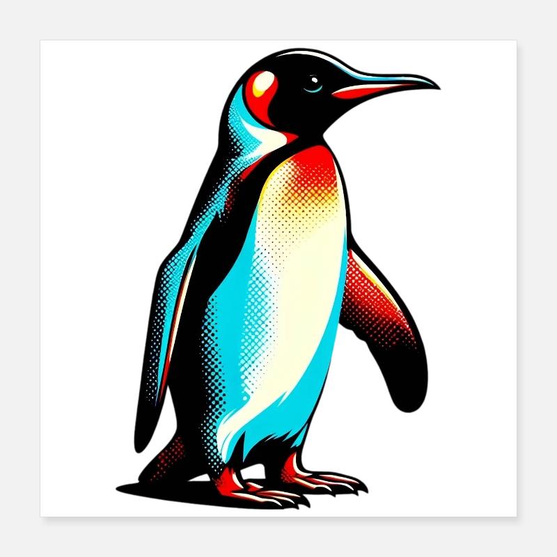 Penguin Poster 16" x 16" (40x40 cm)
