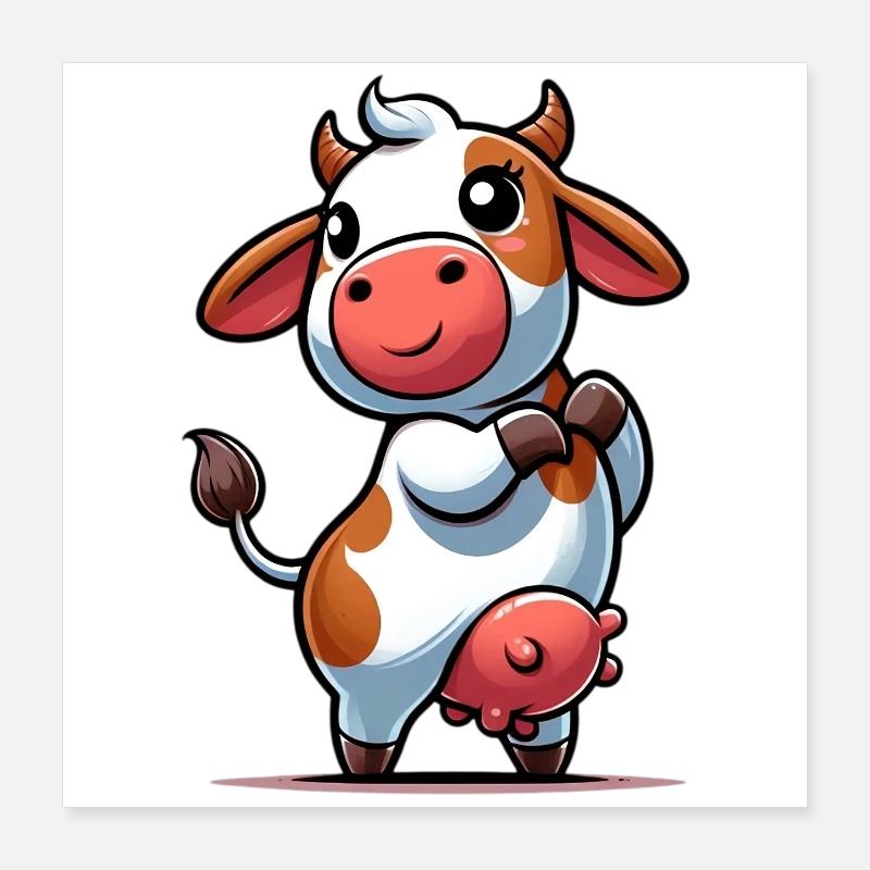Vache Poster 40 x 40 cm