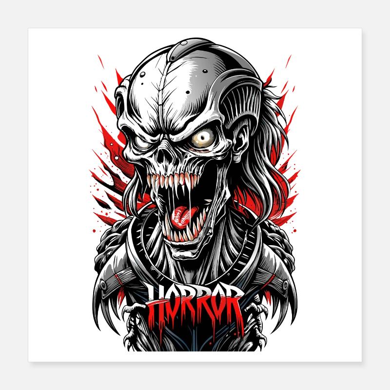 Horreur Poster 40 x 40 cm