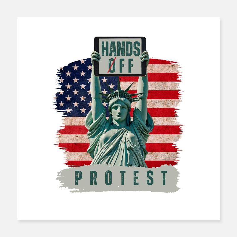 Manifestation sans intervention Poster 40 x 40 cm