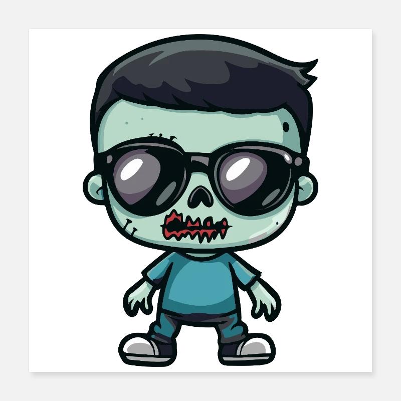 Zombie Halloween Poster 40x40 cm