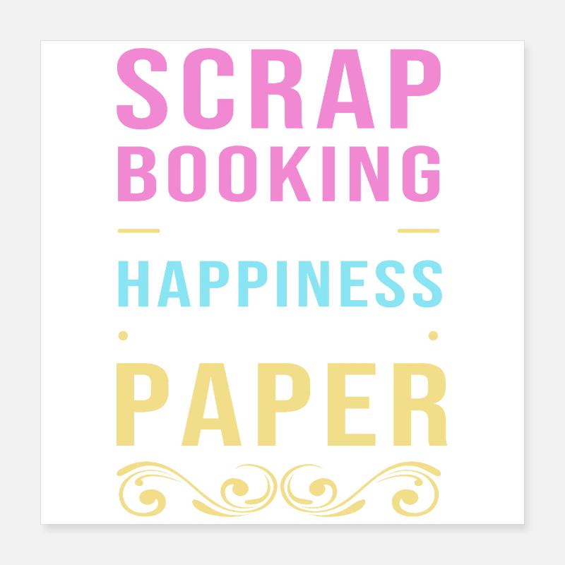 Scrapbooking Scrapbook Poster 16" x 16" (40x40 cm)