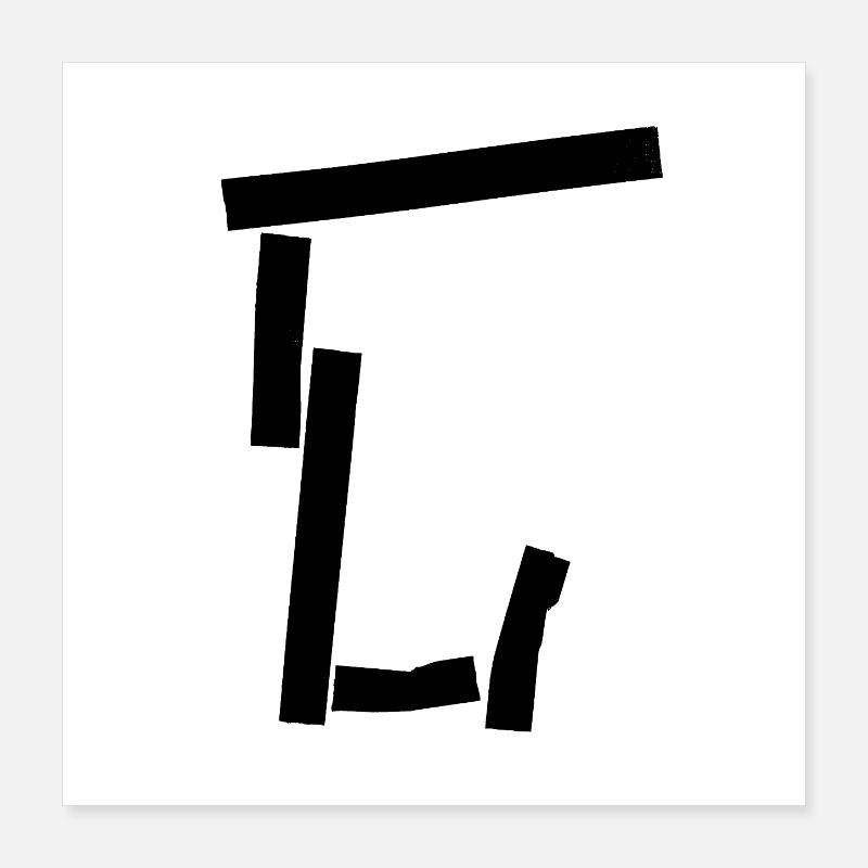 Urban letter (2) Poster 40x40 cm