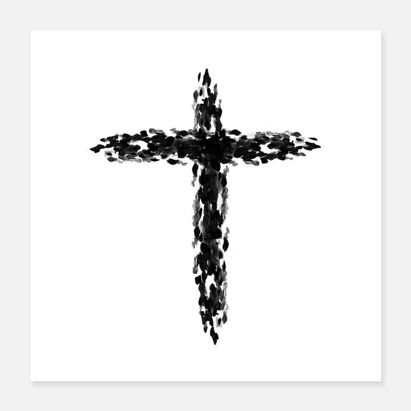 Jesus Cross Poster 16" x 16" (40x40 cm)
