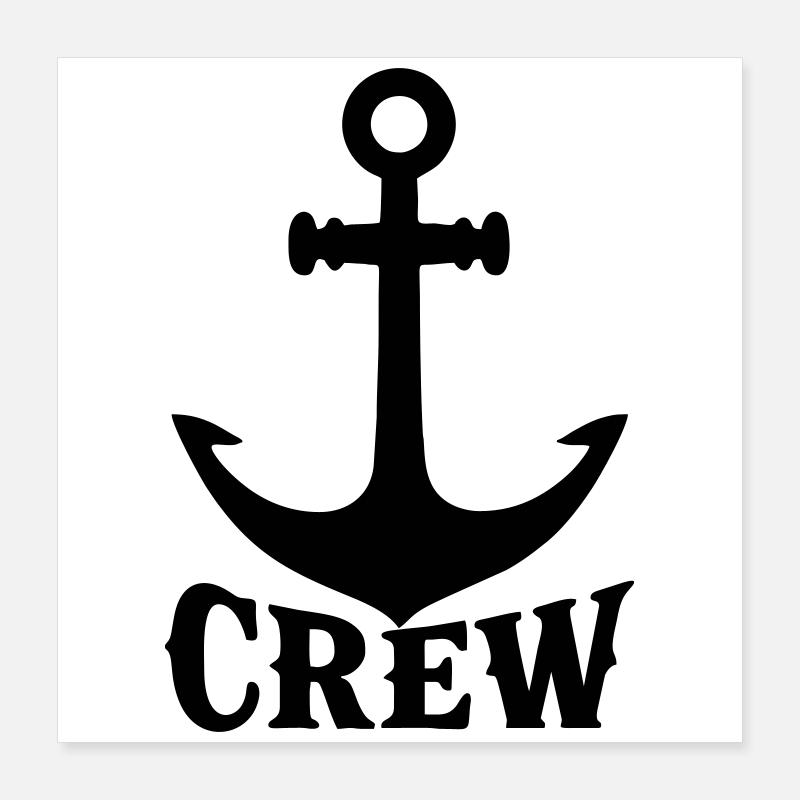 Équipage du navire Poster 40 x 40 cm