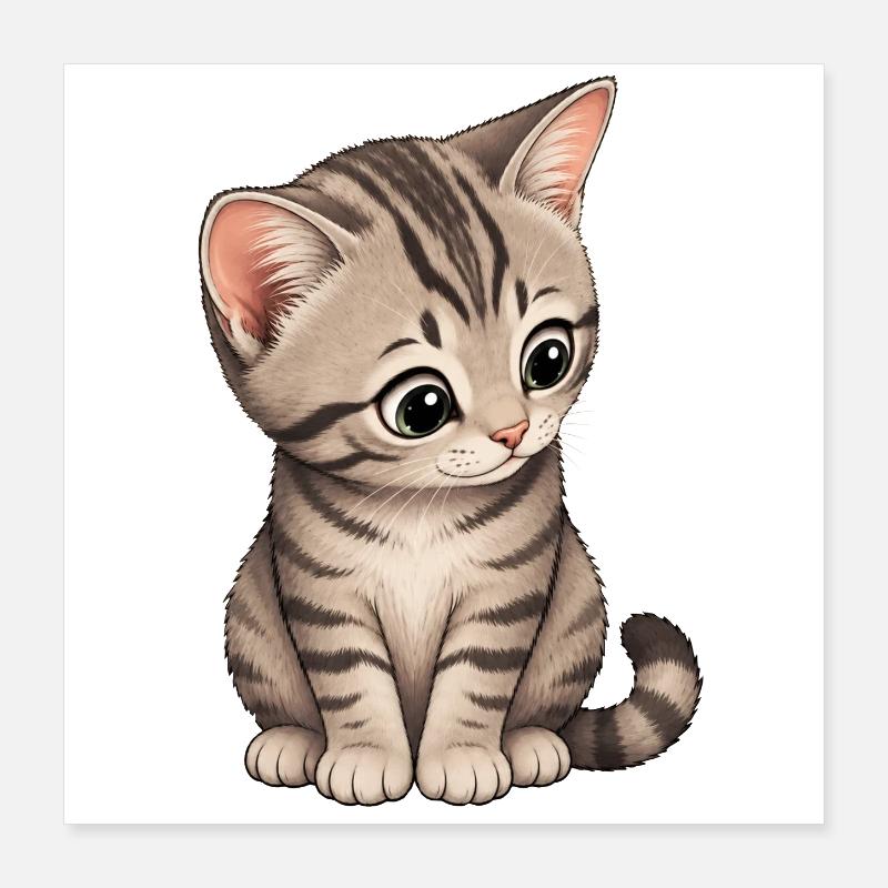 Chaton Poster 40 x 40 cm