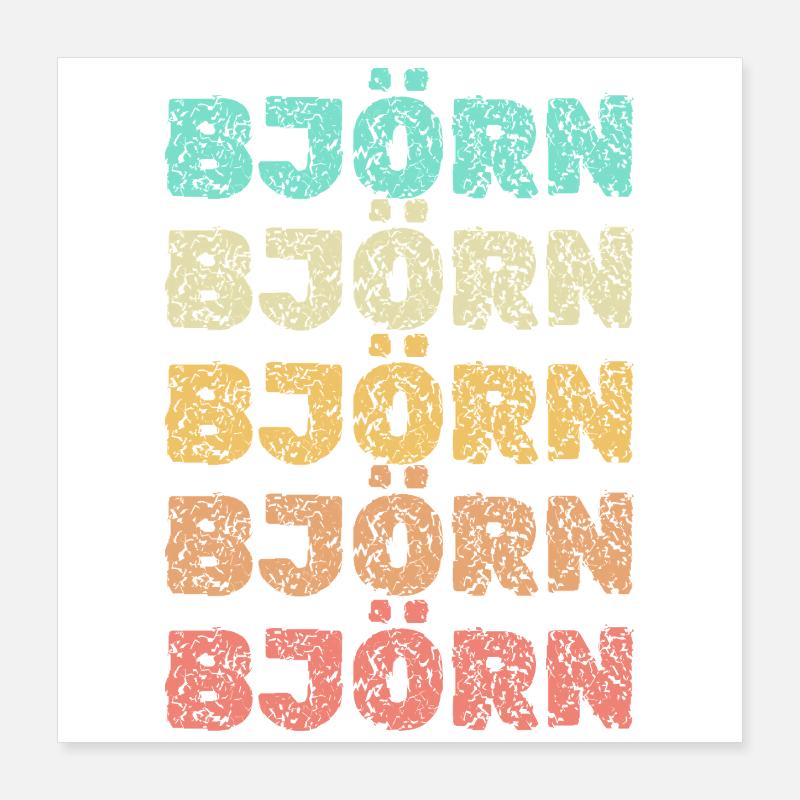 Cadeau pour Bjoern Poster 40 x 40 cm