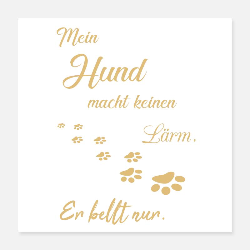Dogs dog talk Poster 16" x 16" (40x40 cm)