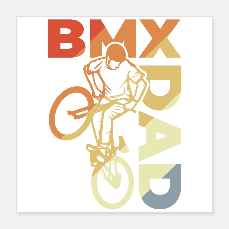 BMX Dad Poster 40x40 cm