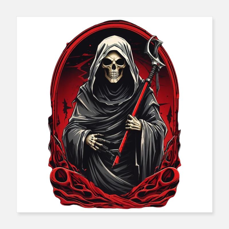 Sensenmann Poster 40x40 cm