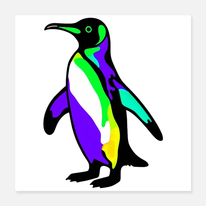 Pingouin Poster 40 x 40 cm