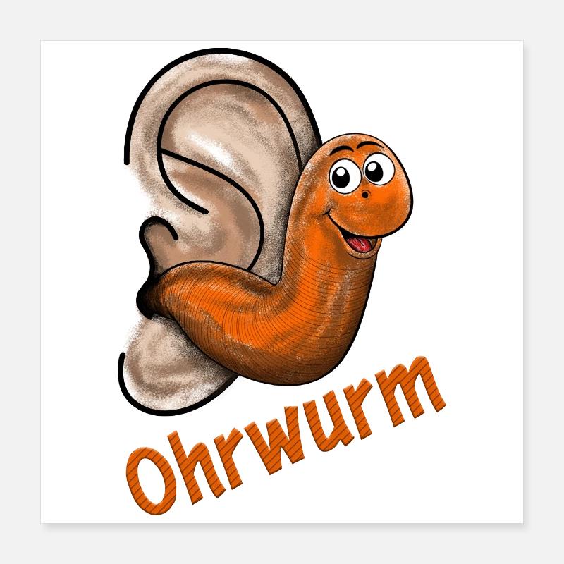 Perce-oreille Poster 40 x 40 cm