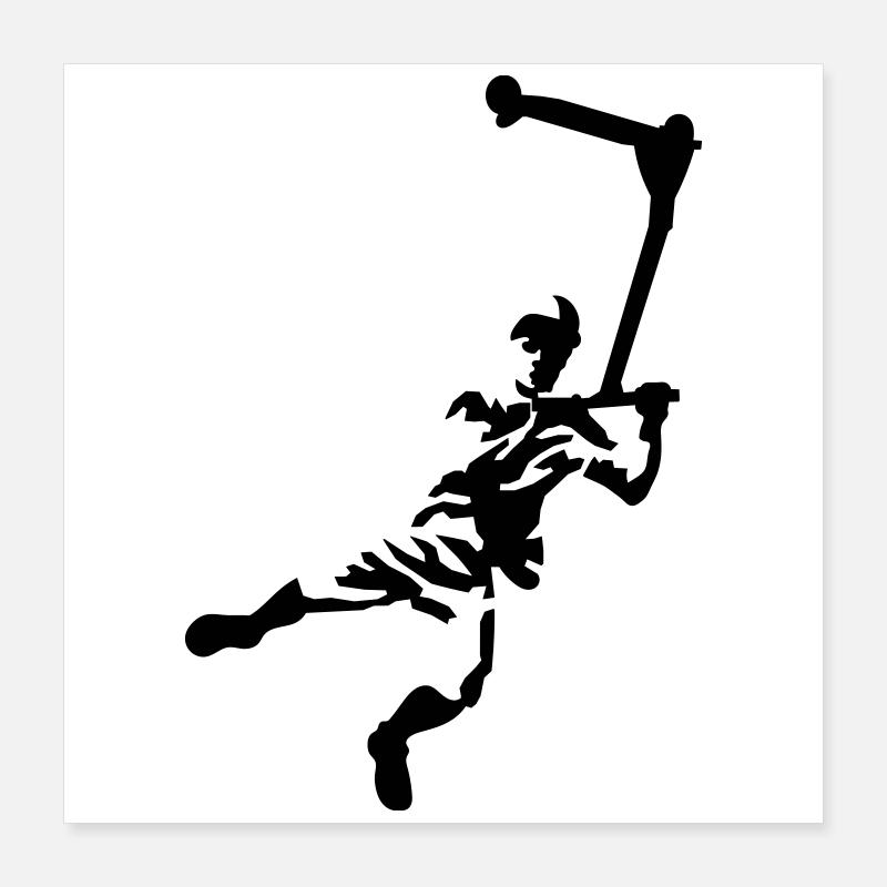 Kick scooter Poster 40x40 cm