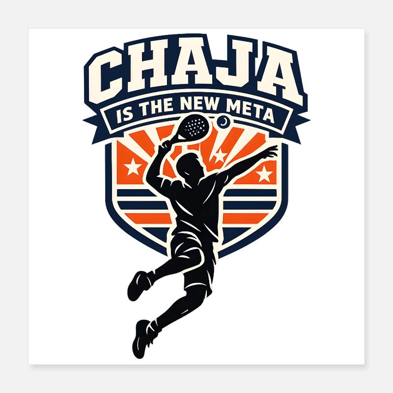 Chaja : Nouvelle méta dans le logo sportif Poster 40 x 40 cm