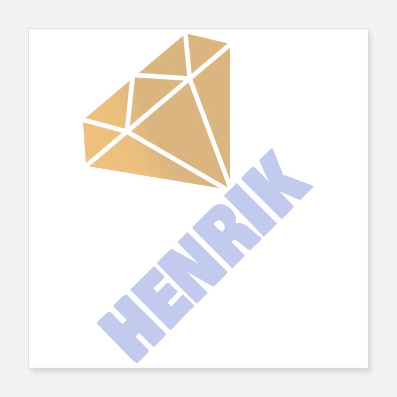 Henrik Poster 40x40 cm