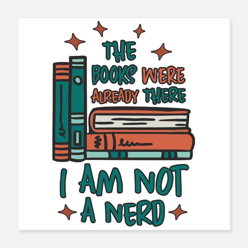 Libri Worm Poster 40x40 cm