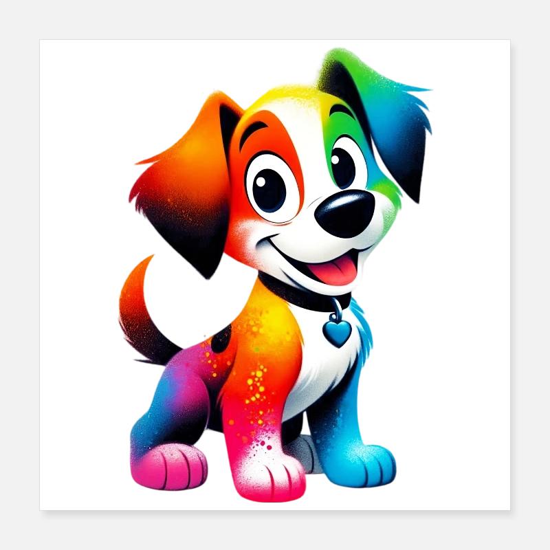 Hund Poster 40x40 cm