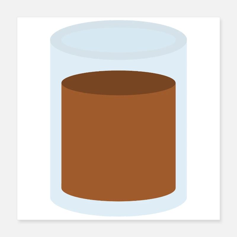 Kaffeeglas Poster 40x40 cm