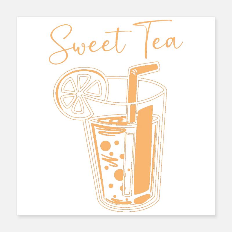 Sweet Tea Poster 40x40 cm
