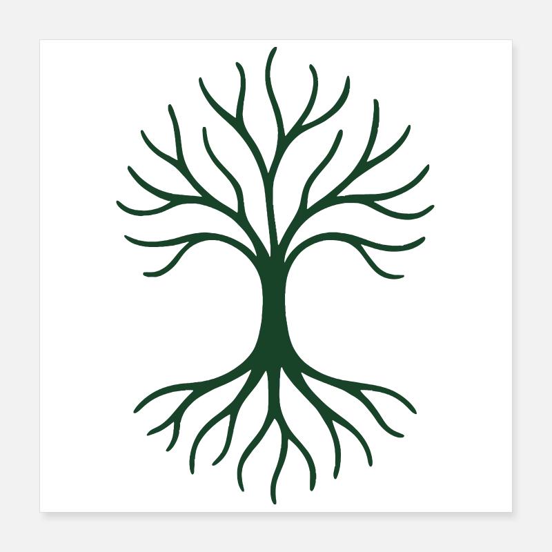 Arbre de Vie - Gaïa Poster 40 x 40 cm