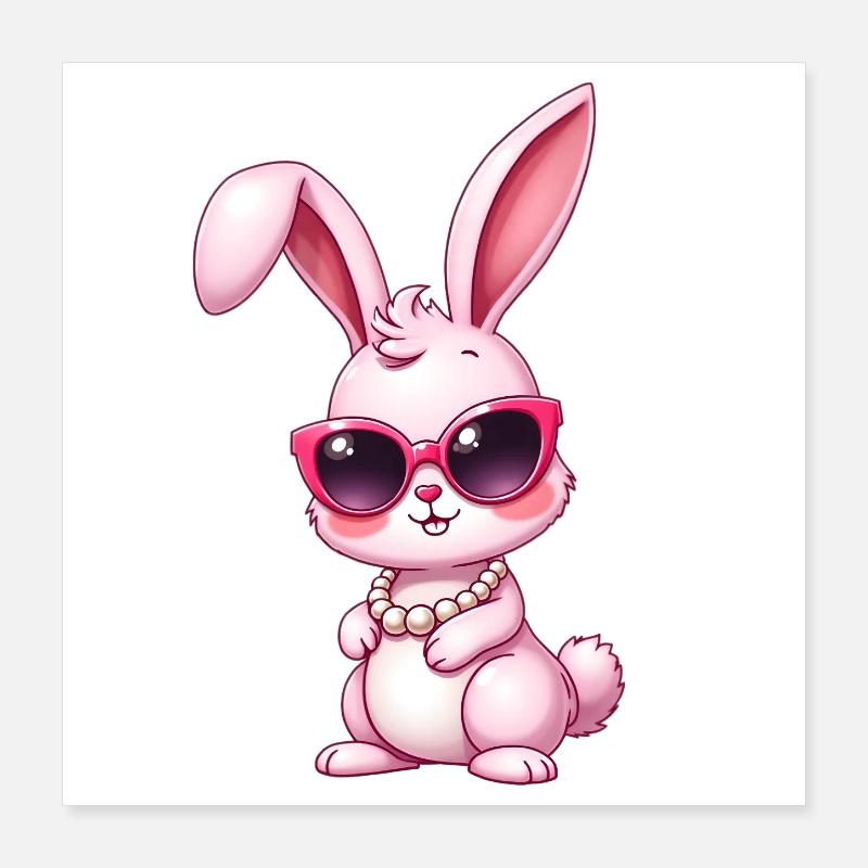 Lapin Poster 40 x 40 cm