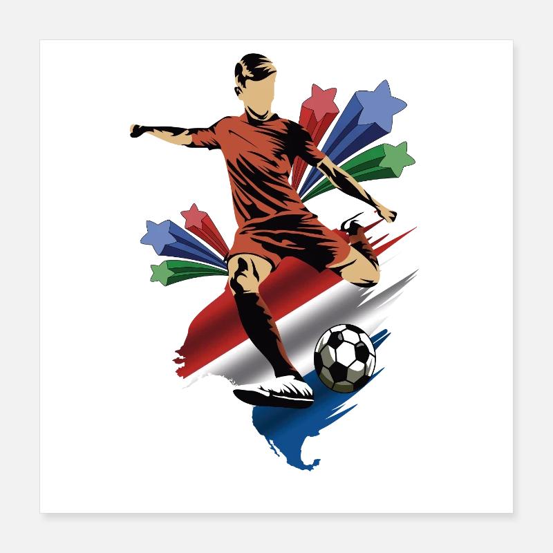 Paises Bajos - Pays-Bas - Drapeaux Poster 40 x 40 cm
